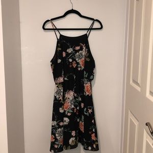 Cute black halter top dress